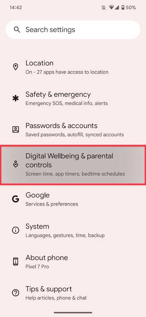 Android Device Setting Page How to check and manage your screen time on your Android phone