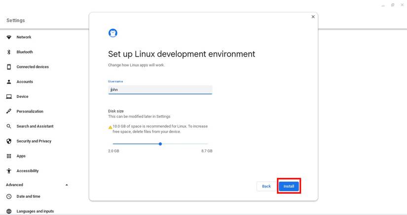 Linux Default Window How to open a Linux terminal window on your Chromebook