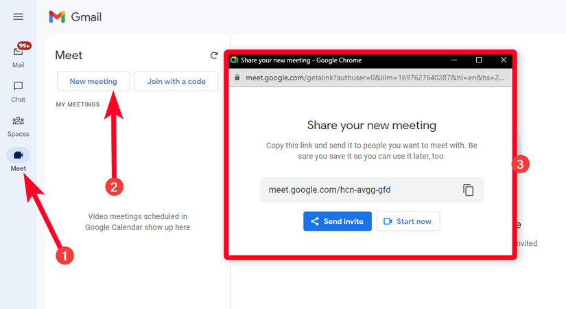 How to make a call via Gmail