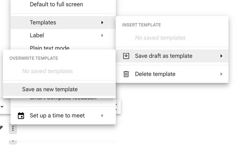 How to create email template for your Gmail account