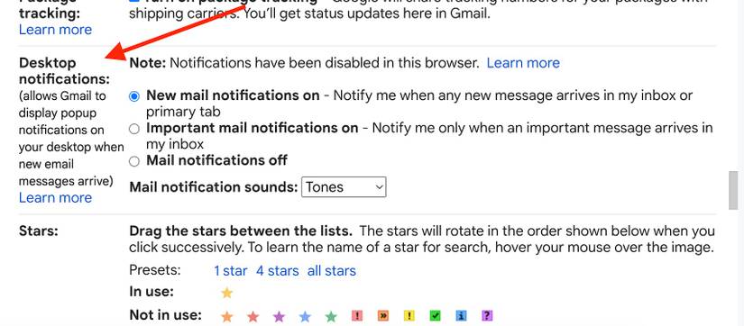 Mail Notify How to turn on Gmail desktop notifications