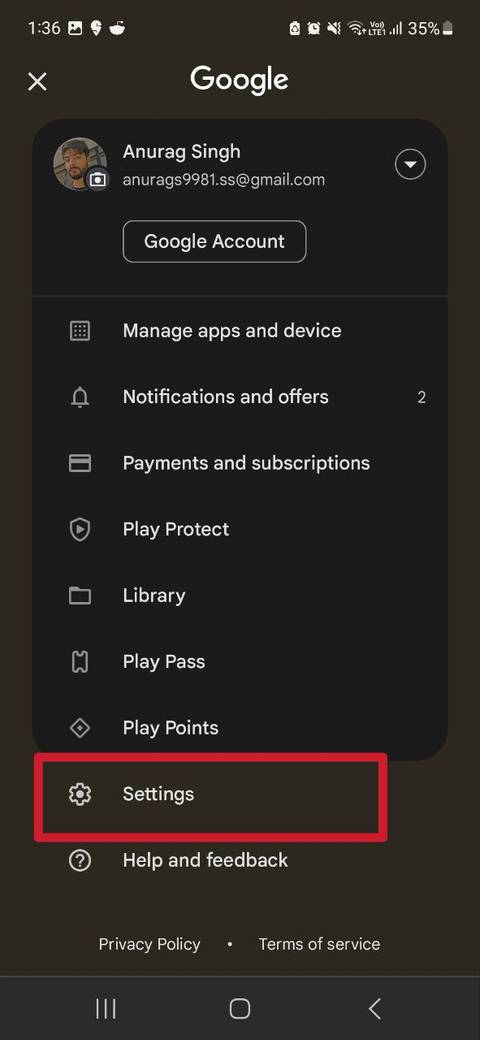 How to change your country in the Google Play Store