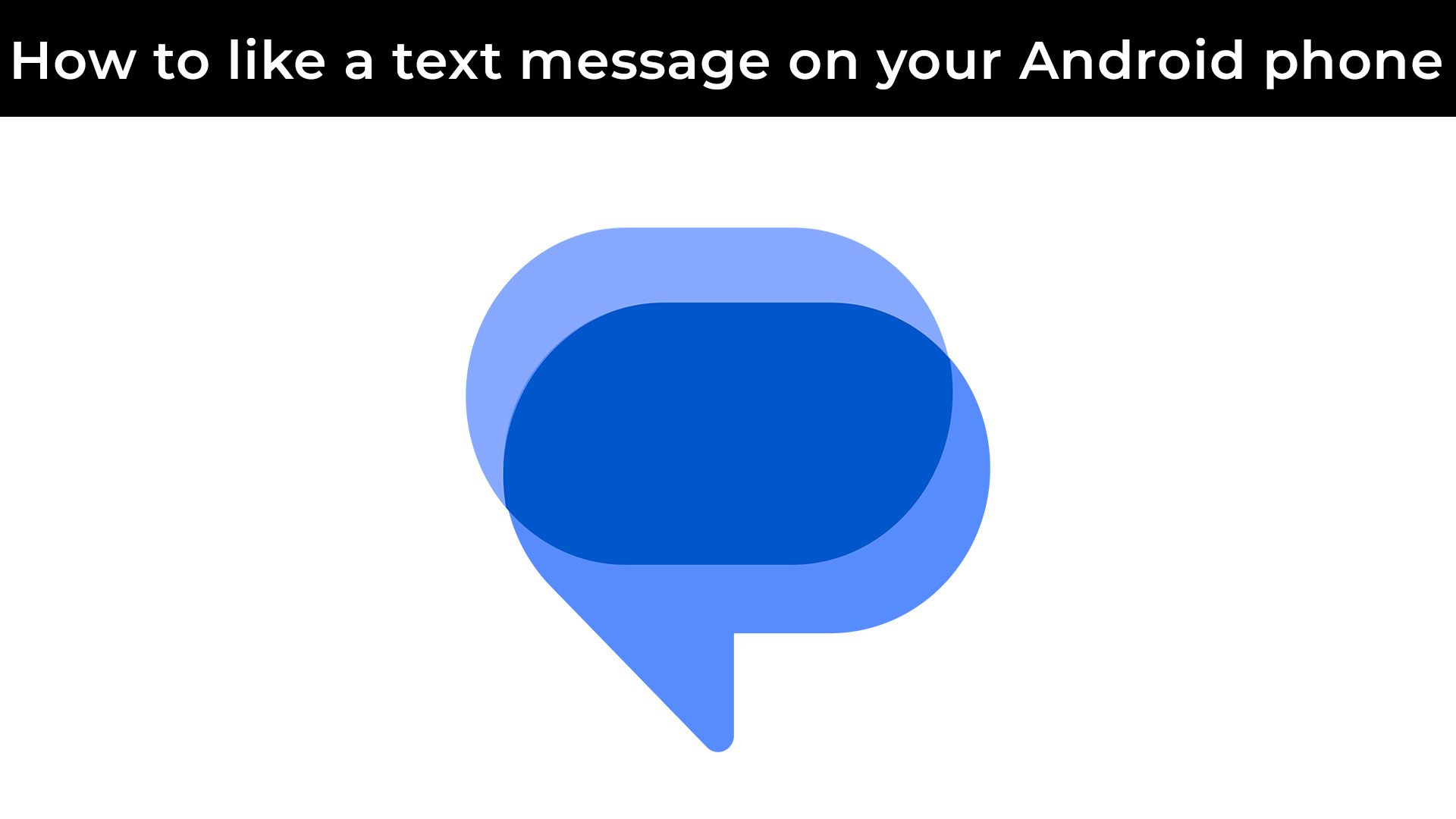 How to like a text message on an Android