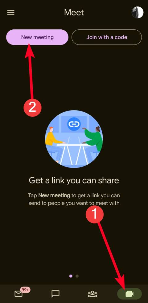 How to make a call via Gmail