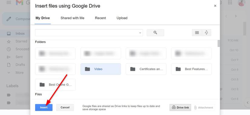 How to send large email files in Gmail
