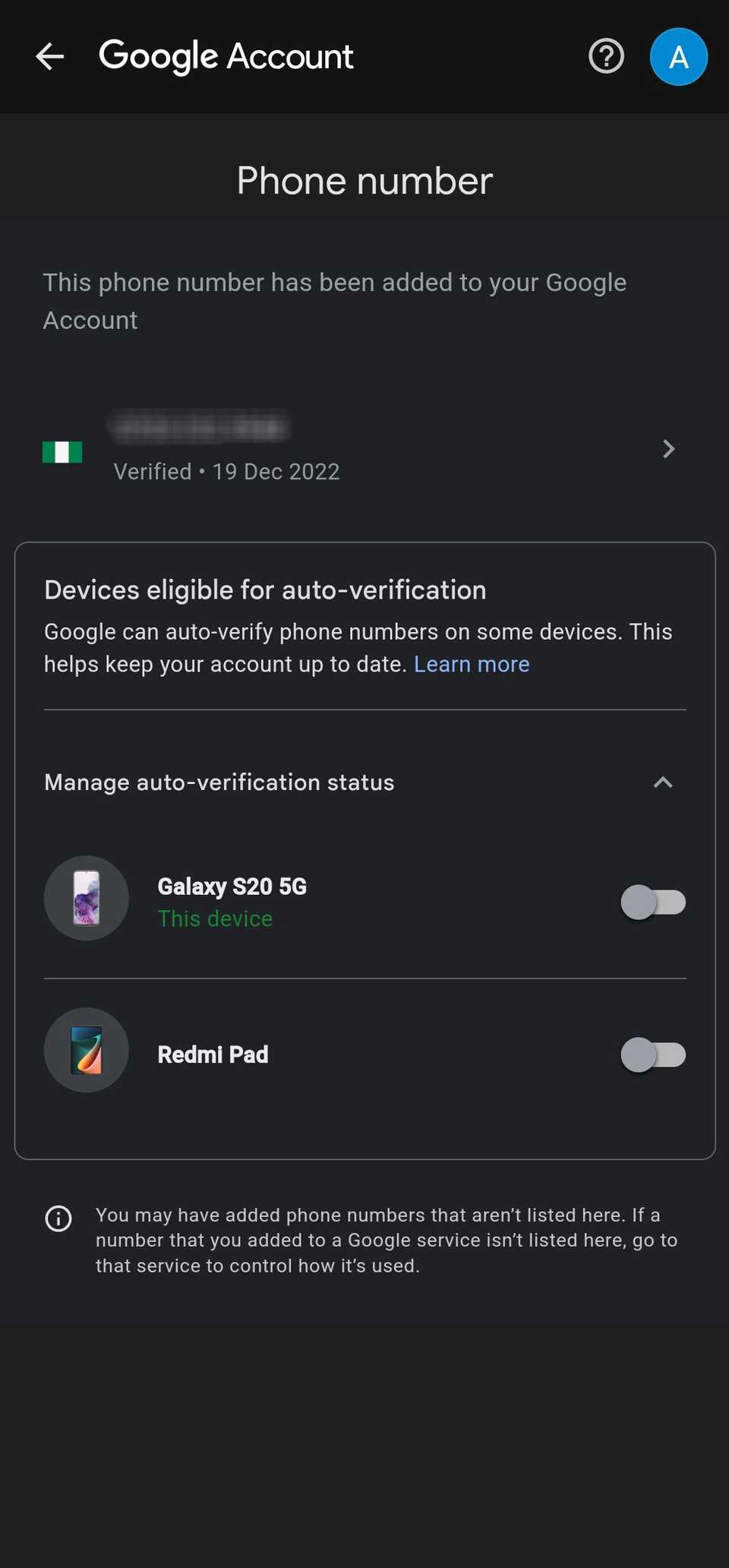 How to change the phone number on your Google account