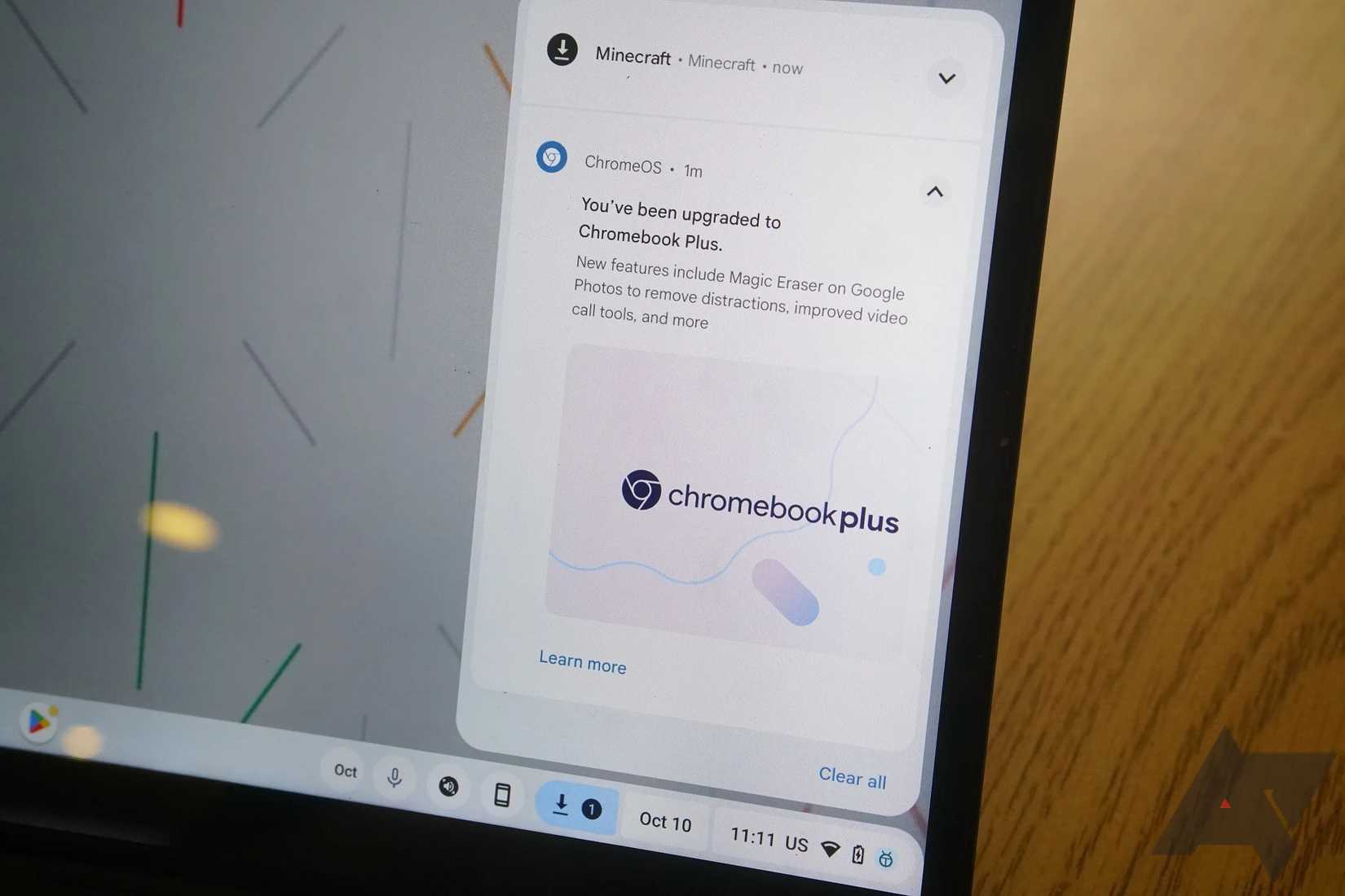 Оновіть ОС Chrome до Chromebook Plus.
