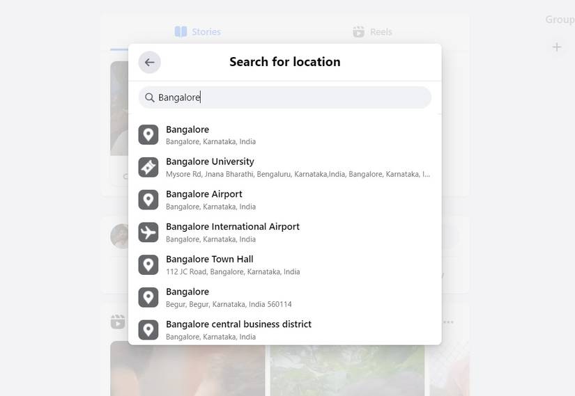 Facebook: How to check in
