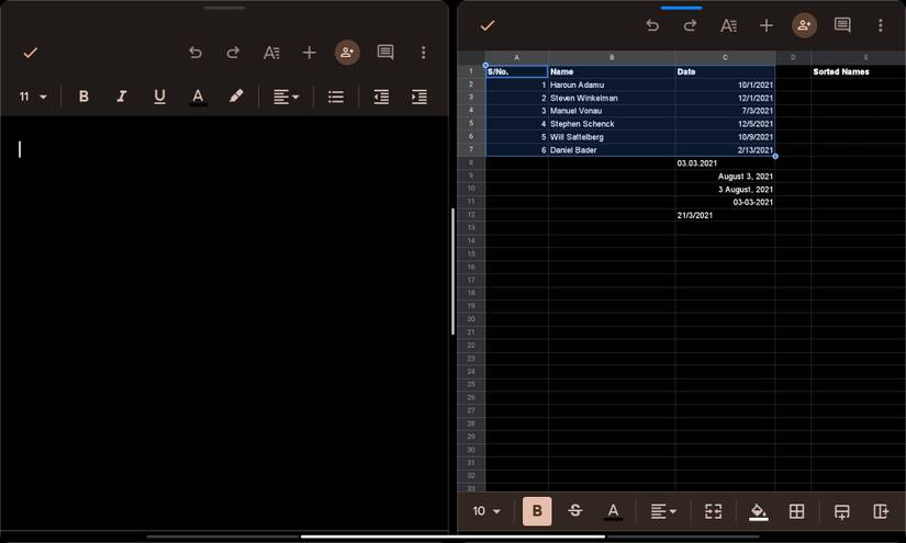 How to drag and drop between apps on your Android tablet