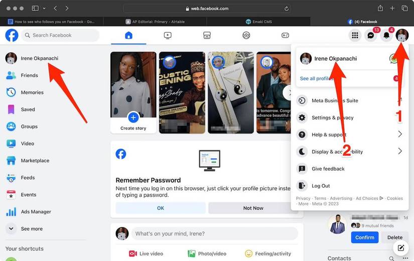 Facebook: How to see your followers