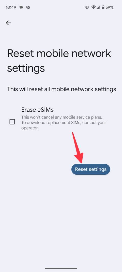 How to fix No Service and SOS messages on Android