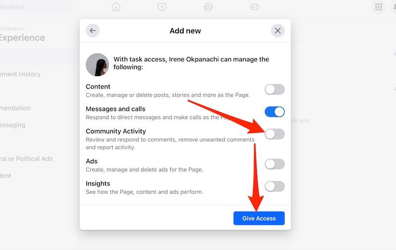 Facebook: How to add an account administrator