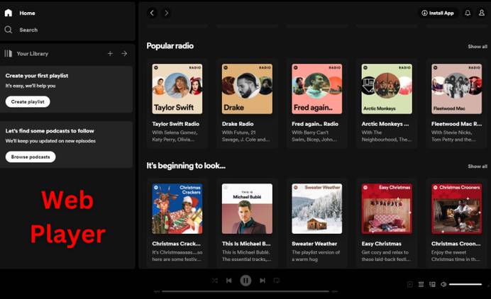 Open Spotify Com How to use the Spotify web player