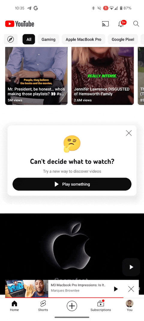 YouTube is testing a mystery button that starts playing random videos