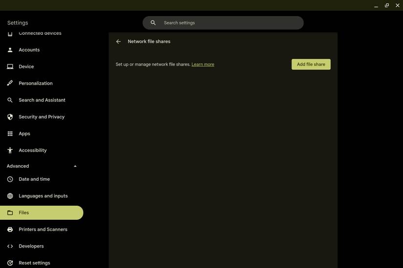 How to find shared folders and network printers on your Chromebook