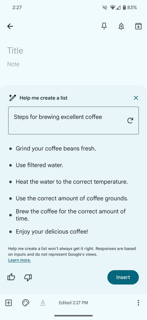 This is how Google Keep’s AI-powered ‘Help me create a list’ feature ...
