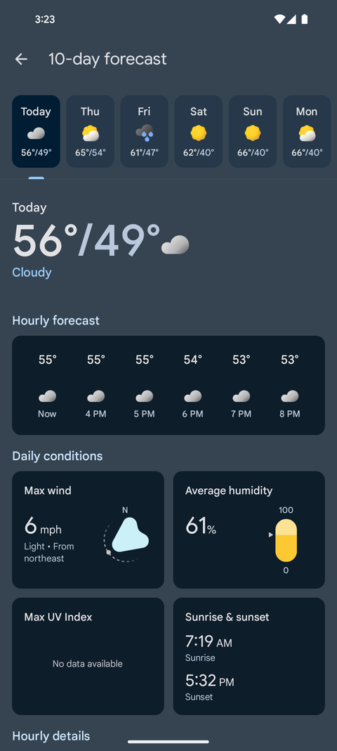 Samsung phones are starting to get Google's redesigned Weather app