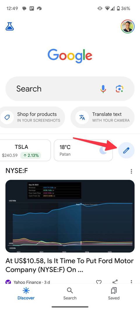 Google Discover: Add your interests to get the most relevant news