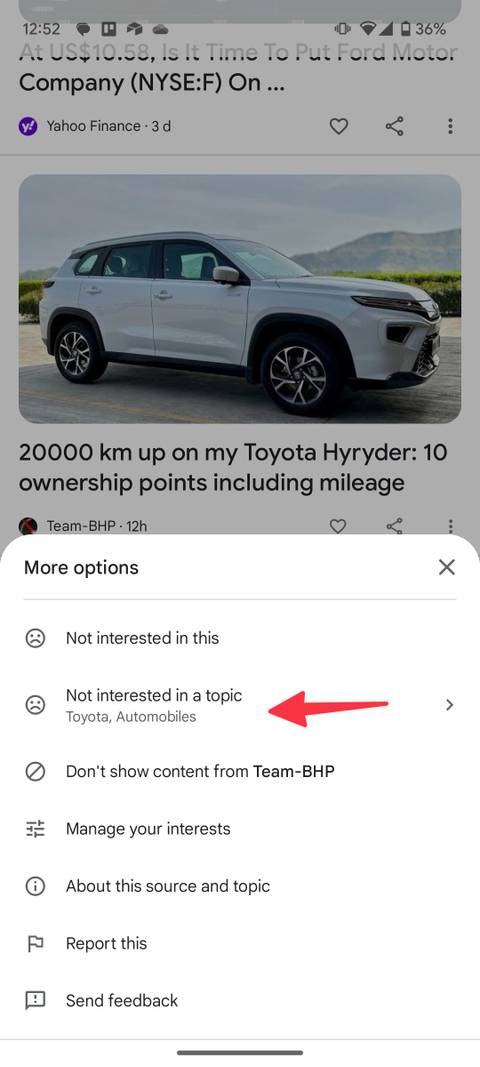Google Discover: Add your interests to get the most relevant news
