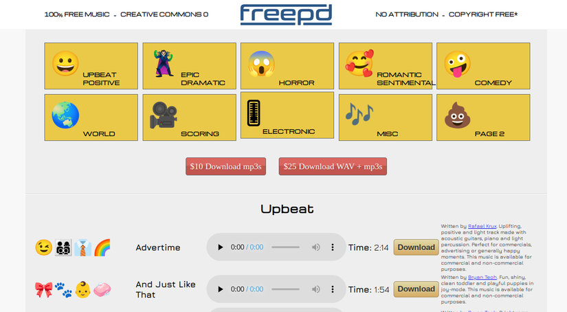 The top 10 public domain music websites