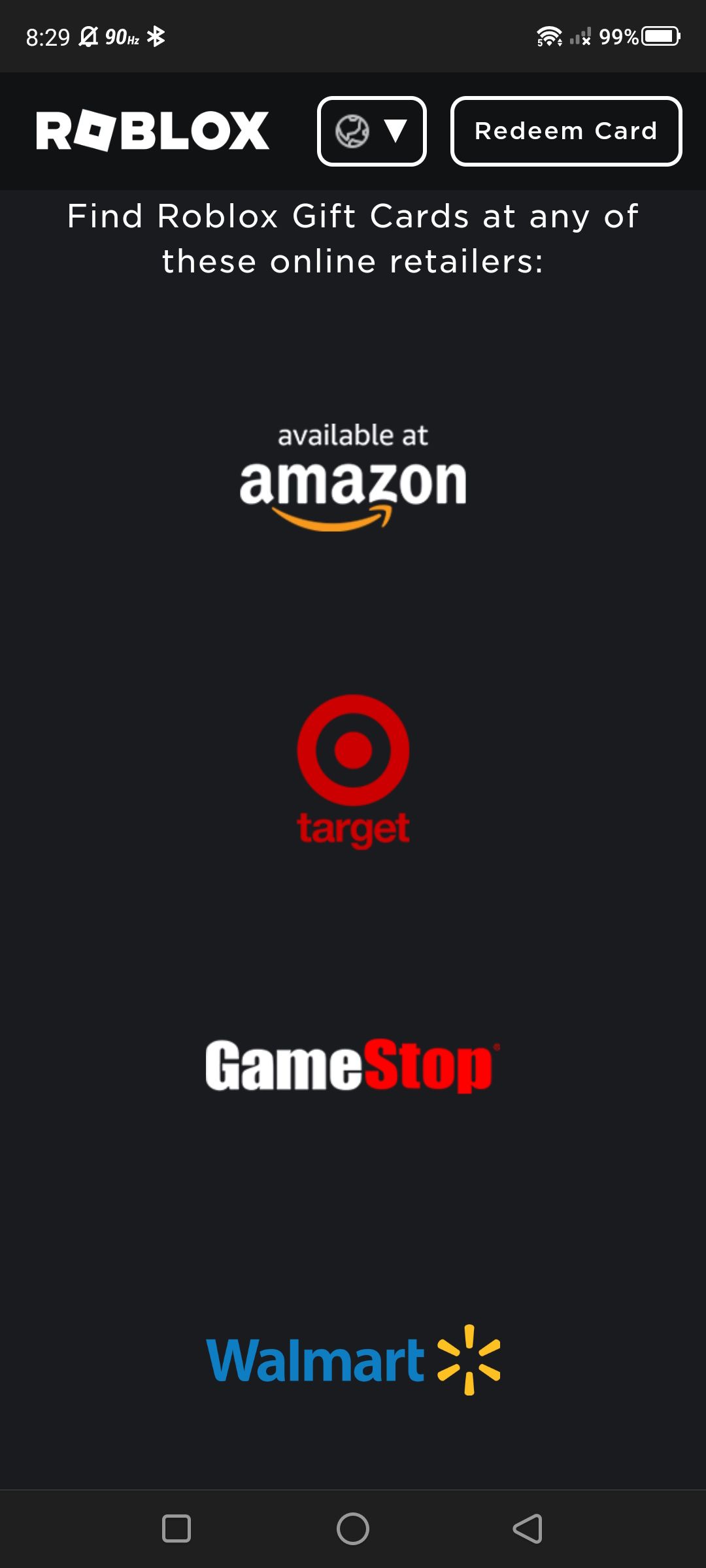 How To Redeem Your Roblox Gift Card Roblox Gift Card Retailer Page 