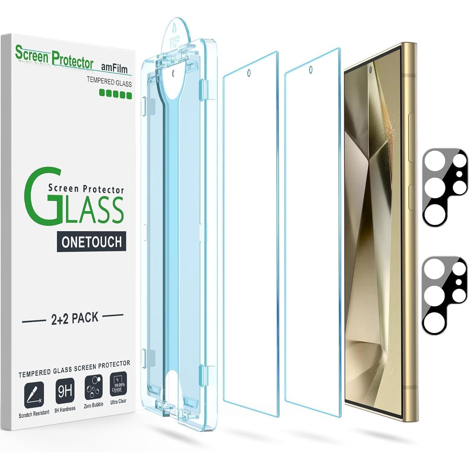 Blu Element Tempered Glass Screen Protector w/Installation Kit for Samsung  Galaxy S24 Ultra Screen Protectors 
