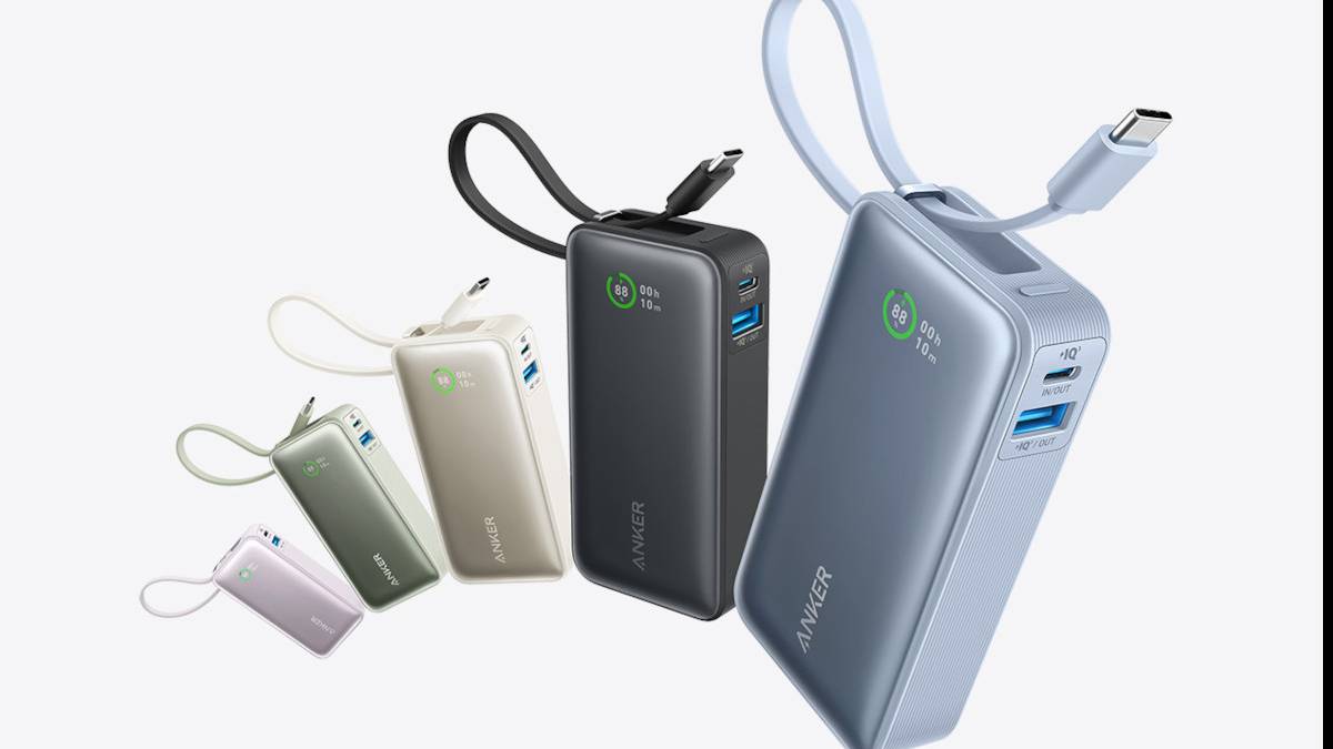 Poweradd 10000mAh Portable Fast Charger - Small Power Bank With 30W PD, 2 Ports, Black