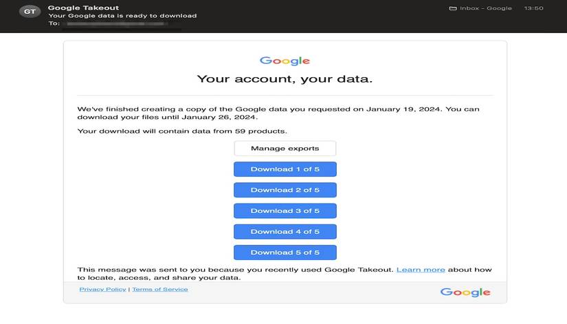 How to back up your Google account data