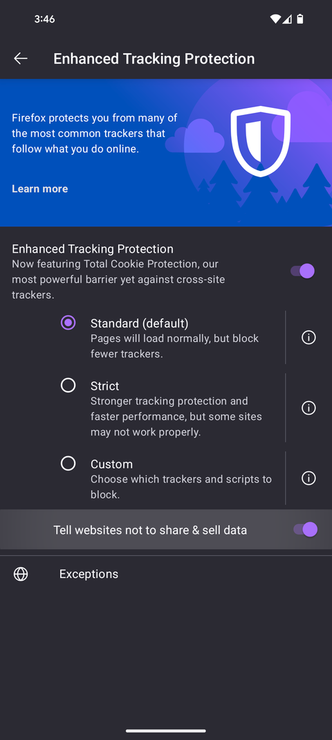 Firefox for Android can tell websites you don't want your data sold or ...