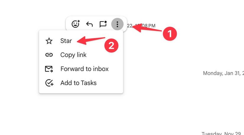 Star important messages in Google Chat