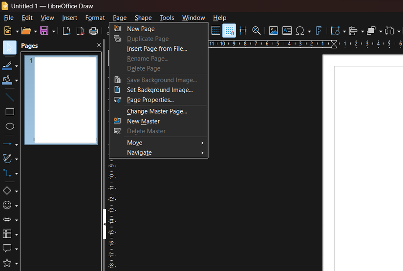 How to change page orientation in LibreOffice