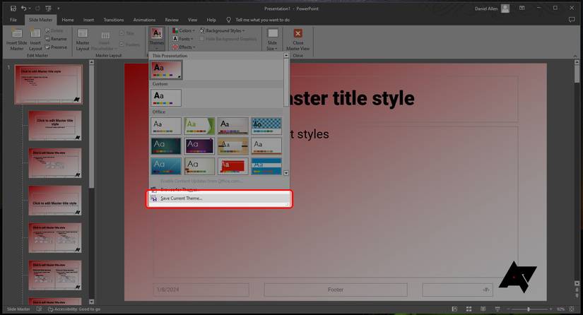 Microsoft PowerPoint: The difference between templates and themes