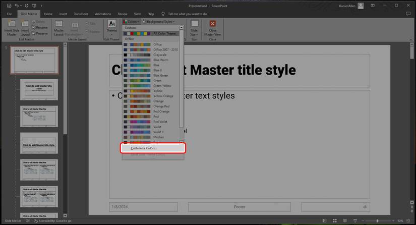 Powerpoint Function/color Microsoft PowerPoint: The difference between templates and themes