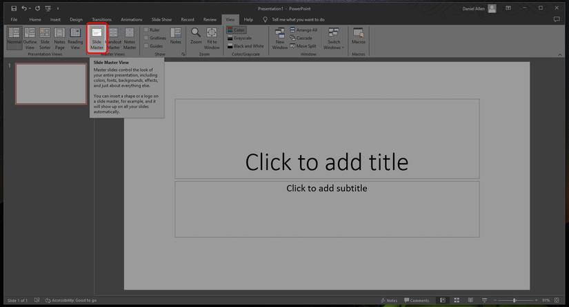 View Botton Ppt Microsoft PowerPoint: The difference between templates and themes