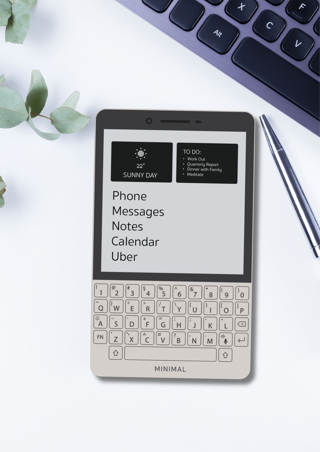 This weird, E Ink-powered keyboard phone looks amazing and is