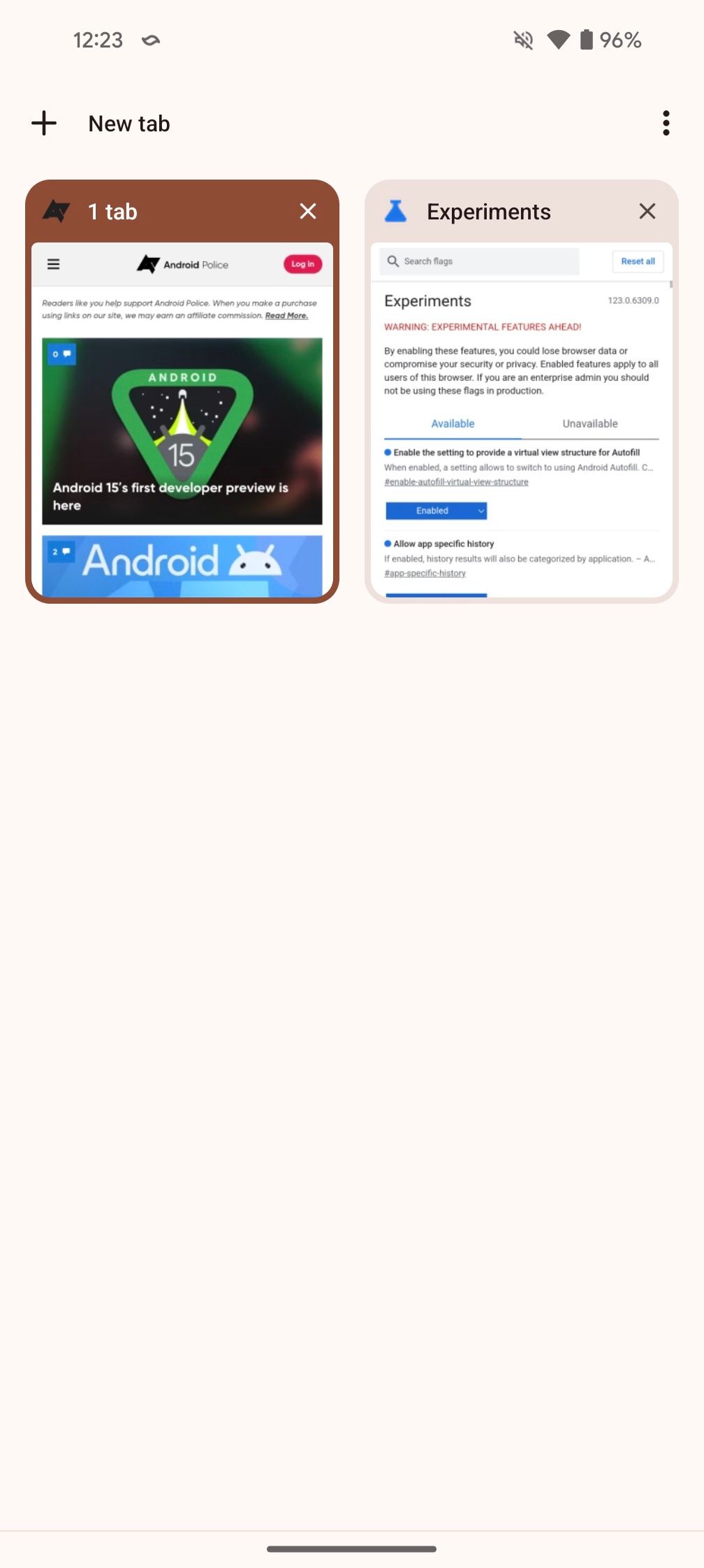 Chrome for Android could soon let you group a single tab
