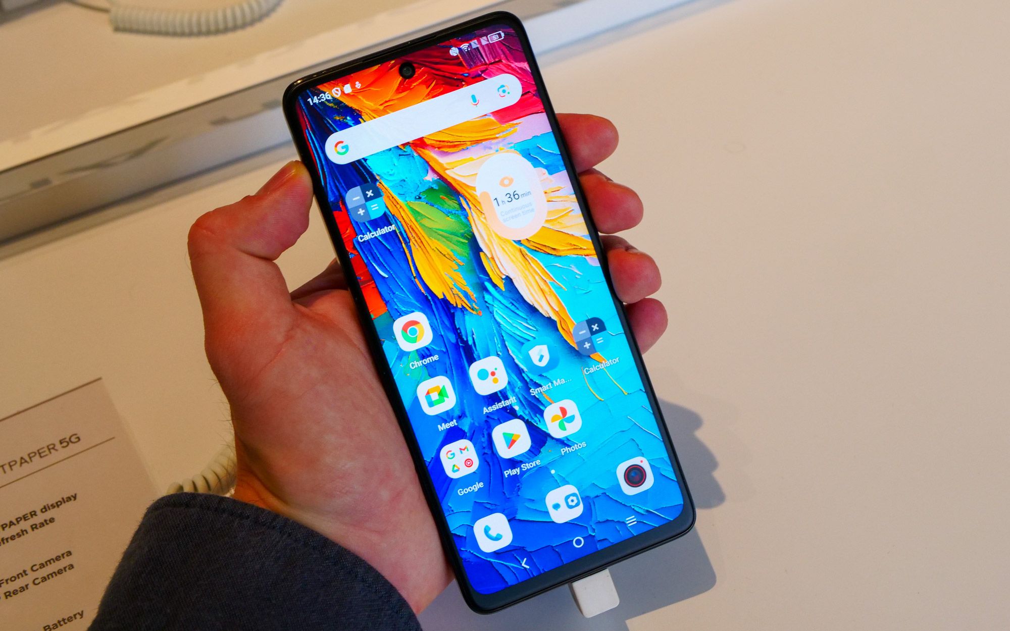 TCL 50 Pro NXTPAPER 美品 新款TCL 50 NXTPAPER 智能手机发布，配备可激活准E Ink 模式的