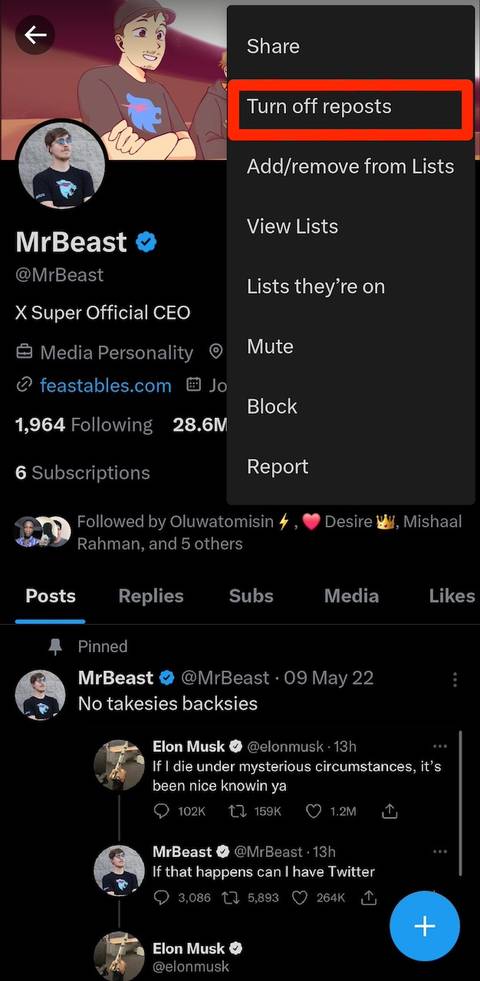 X: How to delete a post on your account