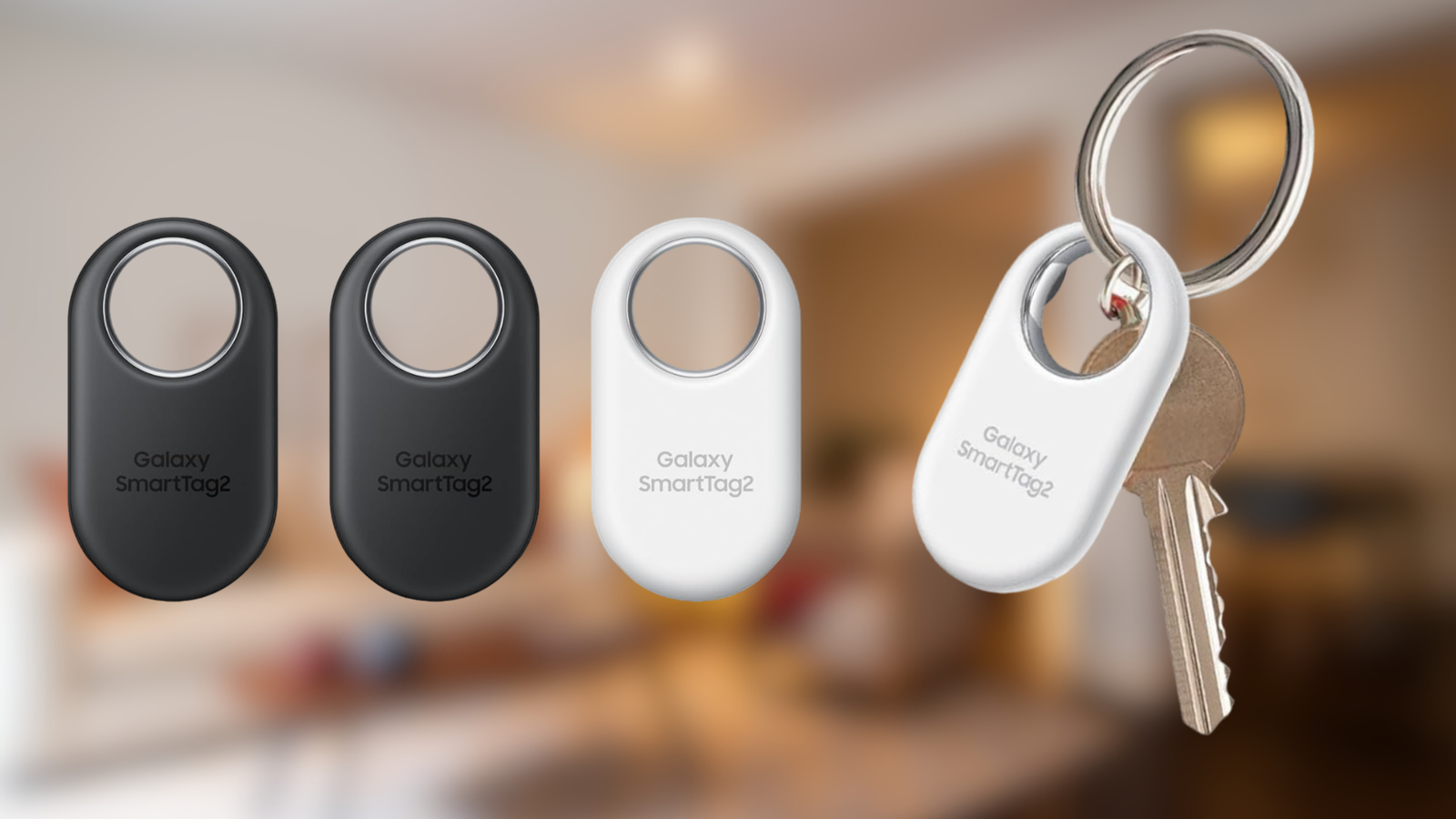 Galaxy SmartTag2  4個セット Galaxy SmartTag2, 4 Pack, Black and White Mobile Accessories