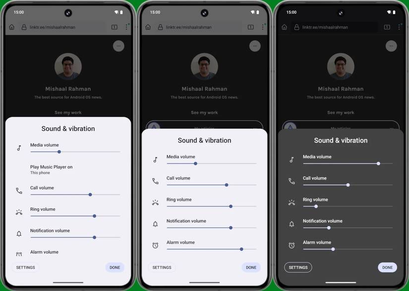 Android 15 has some big changes in store for the volume panel