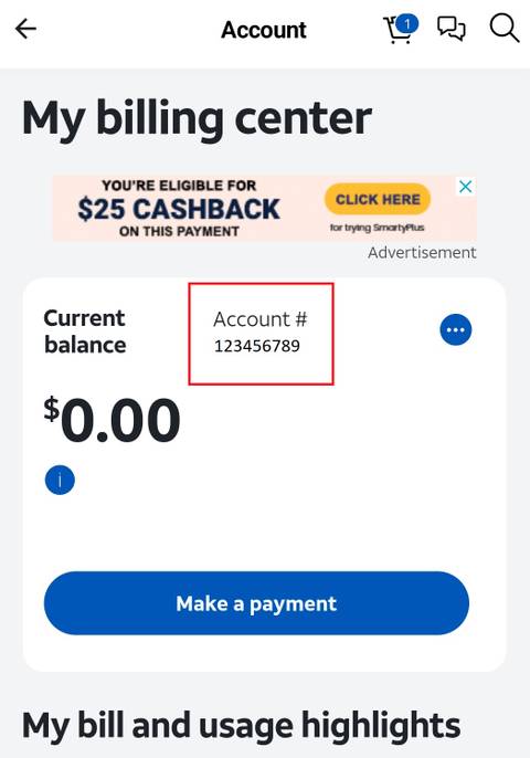 AT&T: How to find your account number