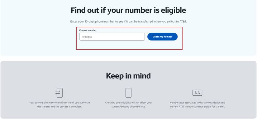 How to port your telephone number to AT&T