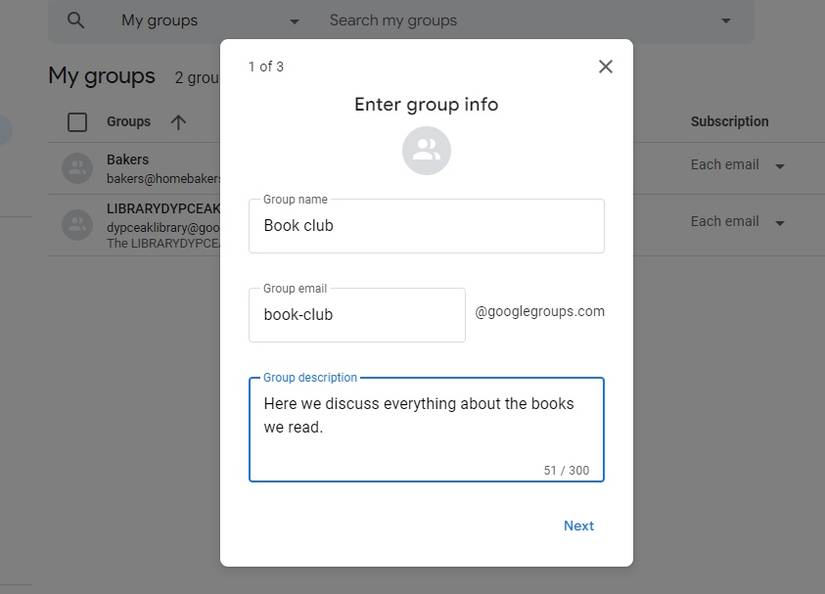 Google Groups: How to set up a new group