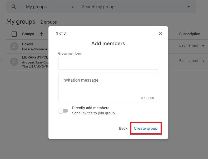 Google Groups: How to set up a new group