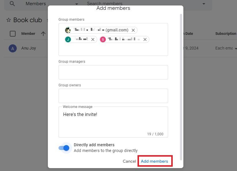 Add Member Google Groups: How to set up a new group