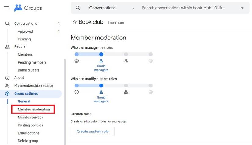 Google Groups: How to set up a new group