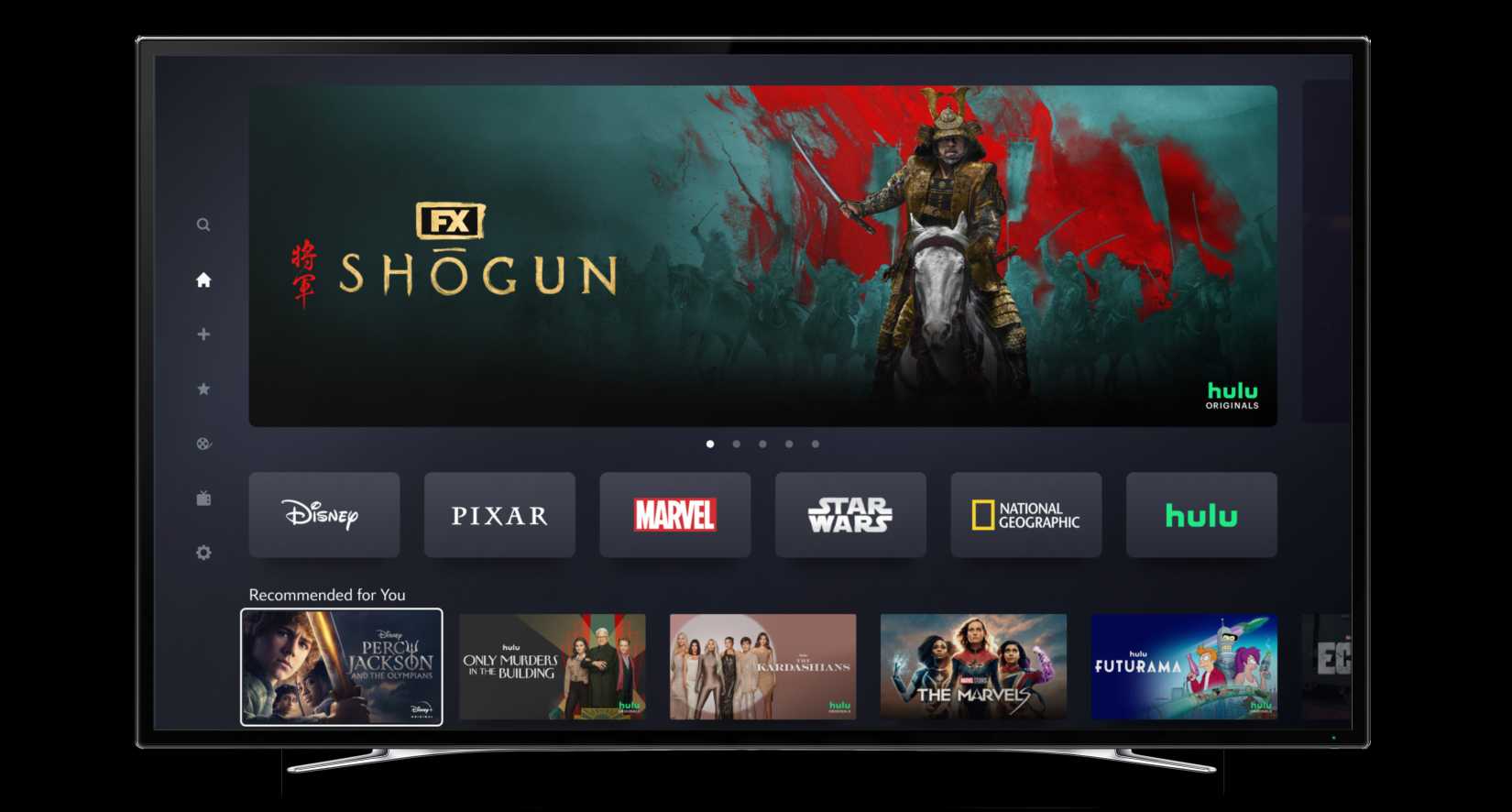 hulu on disney plus homepage tiles