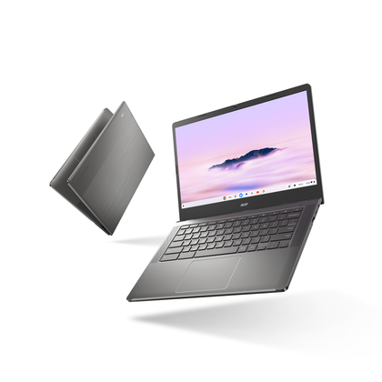 Acer Chromebook Plus 514, opened and closed views