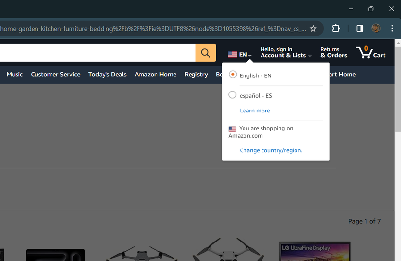 Amazon Language Icon Amazon: How to change the primary language on the web and mobile apps