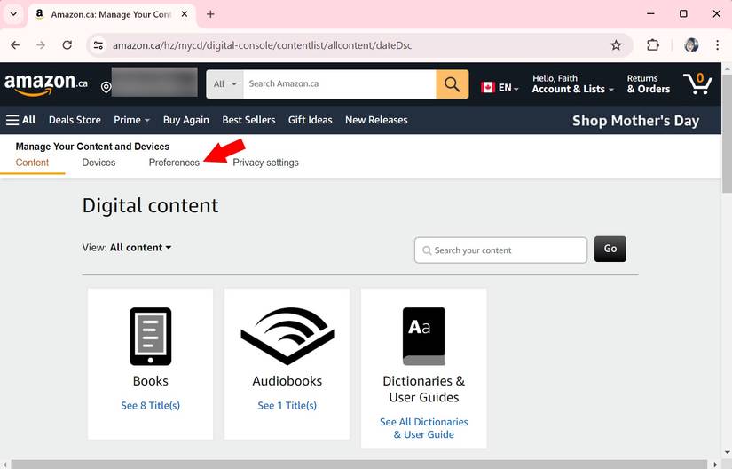 Amazon: How to change your country